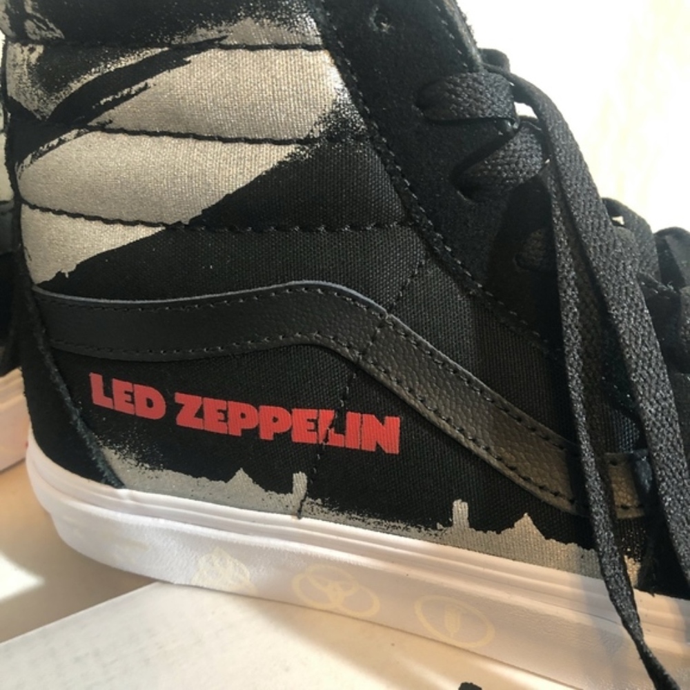 Vans x Led Zeppelin SK8 Hi FREE PIN! Men 8.5 - Picture 3 of 8
